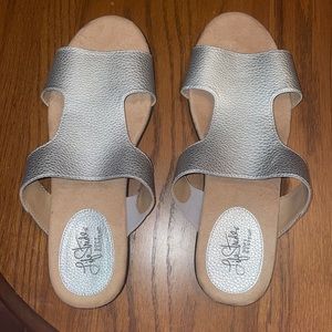 Silver sandals